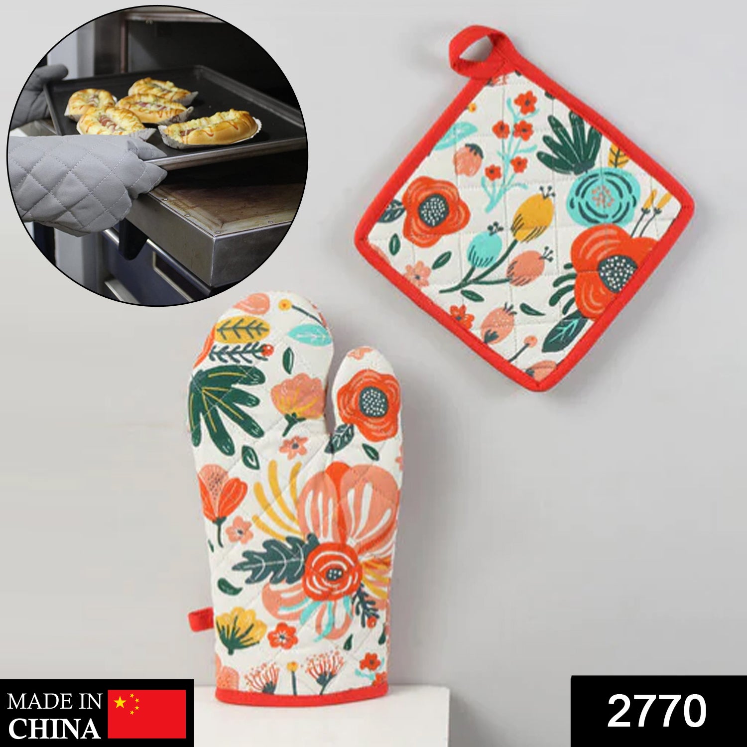 2770 Professional Cotton Oven Mitt Gloves 2770 Professional Cotton Oven Mitt Gloves